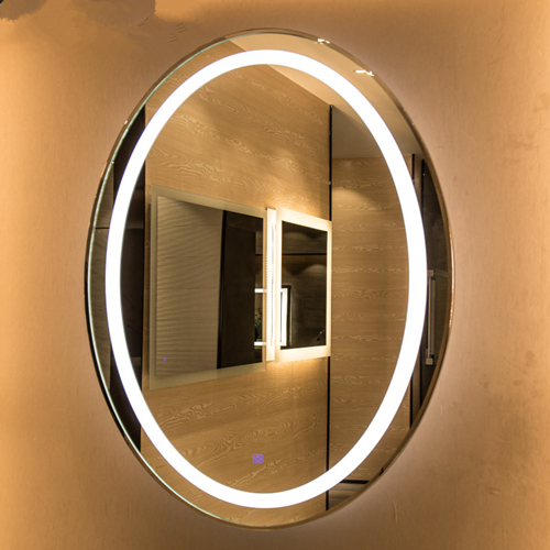 Oval vanity mirror with lights