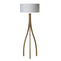 Light Wood Tripod Floor Lamp