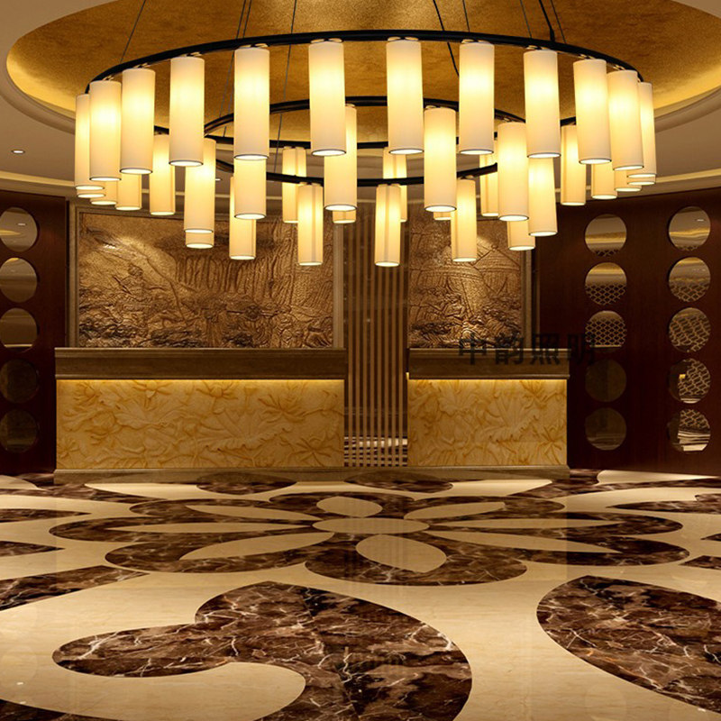 Diseño de iluminación del vestíbulo del hotel