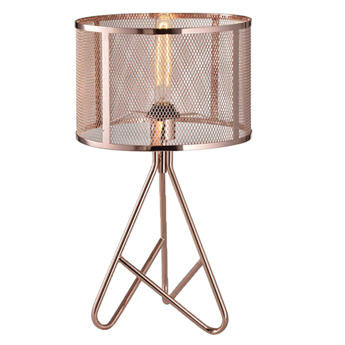 Modern rose gold table lamp