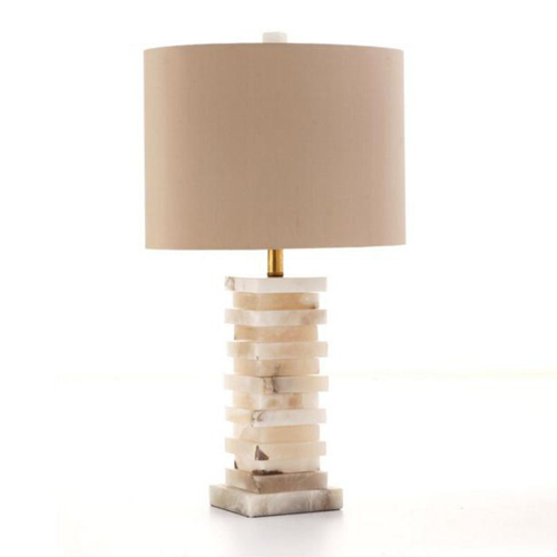 Large stone table lamp