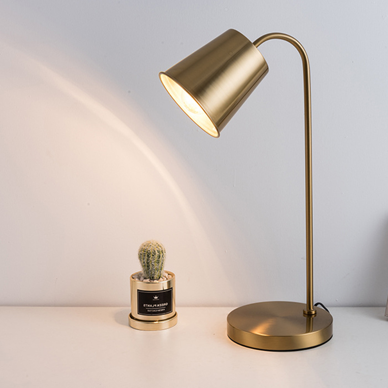 Gold desk lamp for bedroom