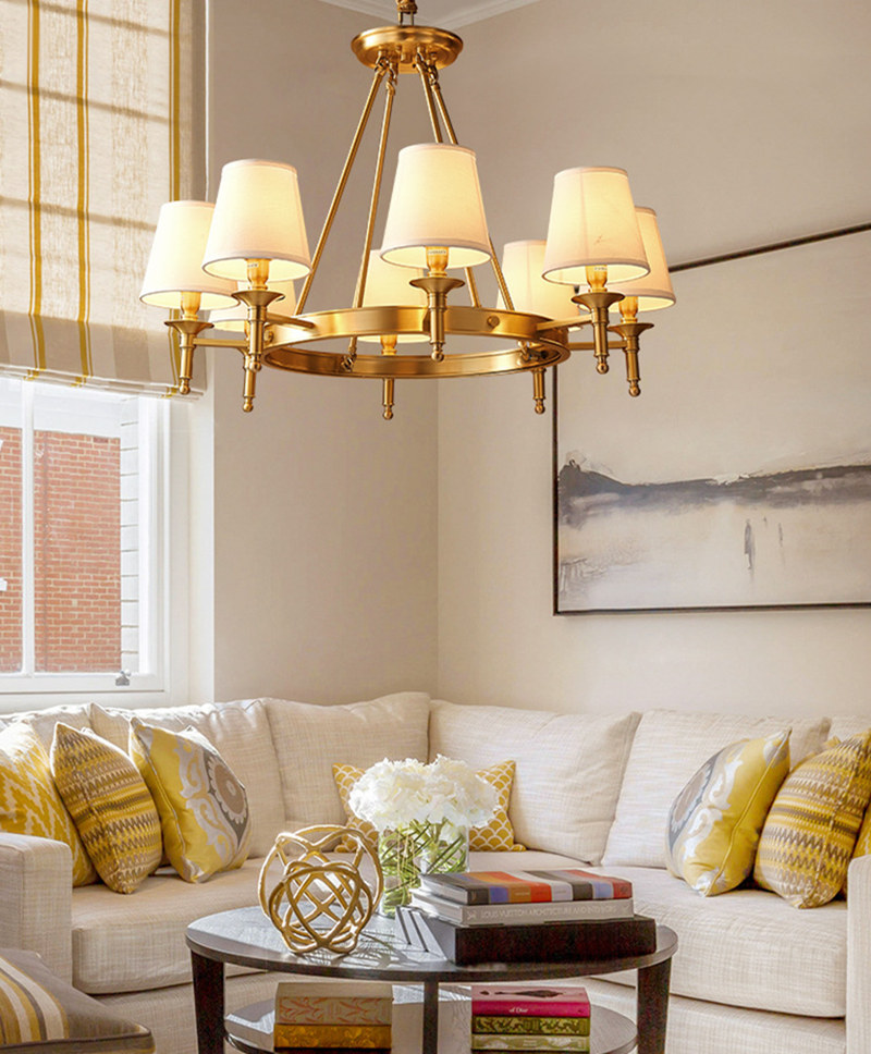 8 Light chandelier for living room