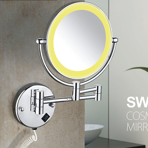 Wall mounted vanity mirror with lights