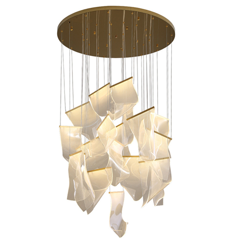 Modern acrylic chandelier