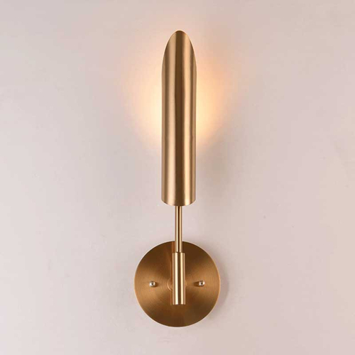 Gold metal wall lamp