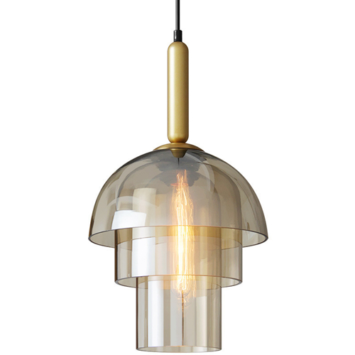Pendant light with 3 glass shades