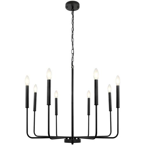 Black candelabra chandelier