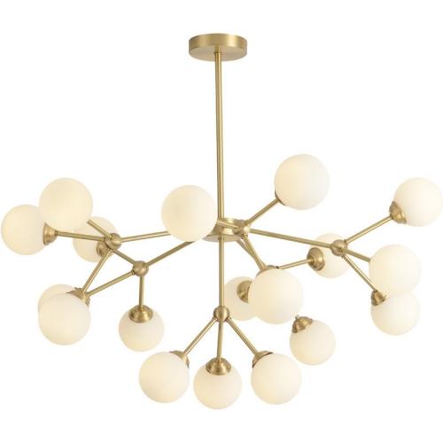 18-Light globe chandelier