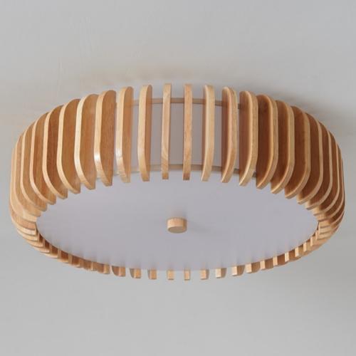 Lámpara de techo empotrada de madera moderna